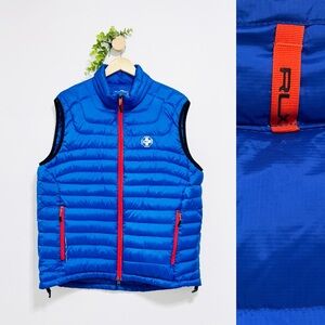 Ralph Lauren RLX Blue Puffer Package Down Filling Vest